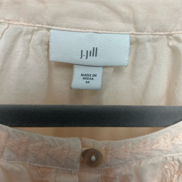 J. Jill Embroidered Button Front Blouse - Picture 5 of 5